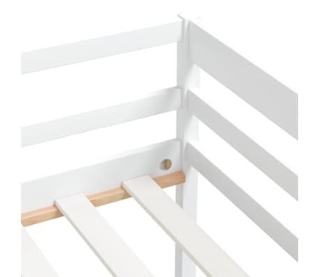 vidaXL Estructura de cama sin colchón madera de pino blanco 90x200 cm
