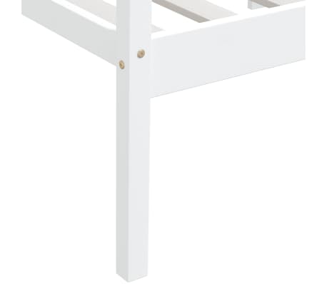 vidaXL Estructura de cama sin colchón madera de pino blanco 90x200 cm