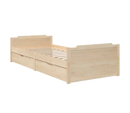 vidaXL Estructura de cama sin colchón madera maciza de pino 90x200 cm
