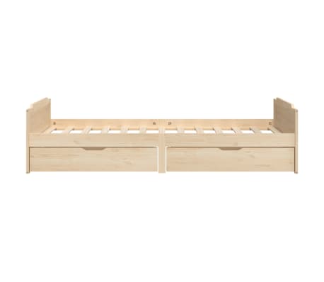 vidaXL Estructura de cama sin colchón madera maciza de pino 90x200 cm