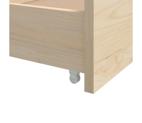 vidaXL Estructura de cama sin colchón madera maciza de pino 90x200 cm