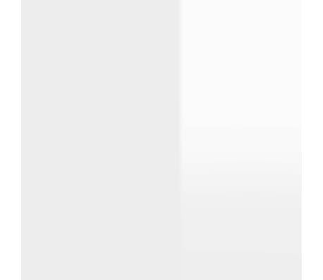 vidaXL Baúl almacenaje madera contrachapada blanco brillo 84x42x46 cm