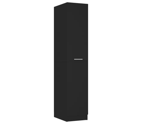vidaXL Armario de boticario madera contrachapada negro 30x42,5x150 cm