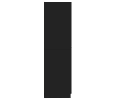 vidaXL Armario de boticario madera contrachapada negro 30x42,5x150 cm