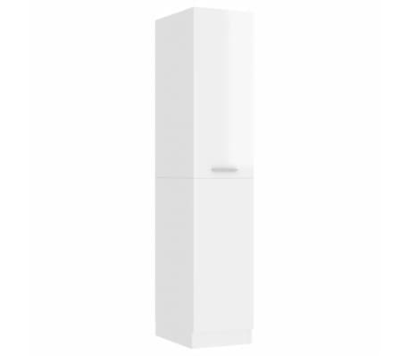 vidaXL Armario de boticario contrachapada blanco brillo 30x42,5x150 cm