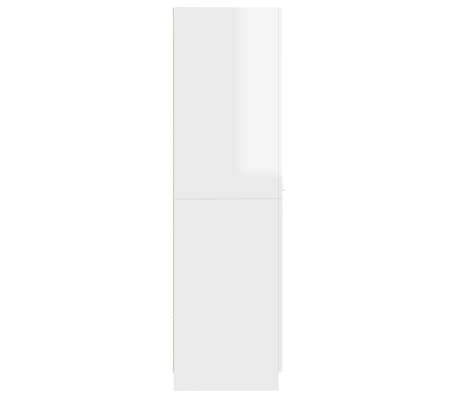 vidaXL Armario de boticario contrachapada blanco brillo 30x42,5x150 cm