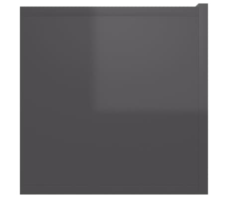 vidaXL Muebles de salón colgantes 3 unidades gris brillo 60x30x30 cm