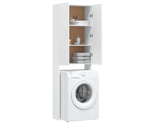 vidaXL Armario de lavadora blanco 64x25,5x190 cm