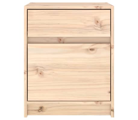 vidaXL Mesitas de noche 2 uds madera maciza de pino 40x31x50 cm