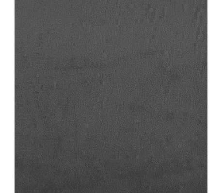 vidaXL Sofá cama de 2 plazas con dos almohadas terciopelo gris oscuro