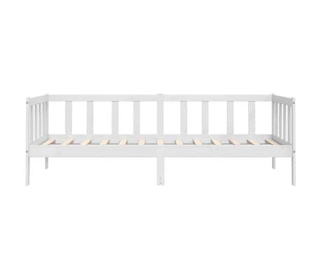 vidaXL Sofá cama sin colchón madera maciza de pino blanco 90x200 cm