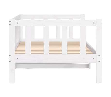 vidaXL Sofá cama sin colchón madera maciza de pino blanco 90x200 cm