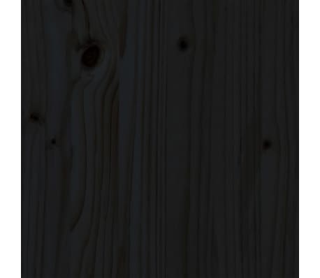 vidaXL Sofá cama extraíble sin colchón negro 2x(90x200) cm