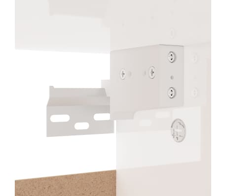 vidaXL Mueble zapatero madera de ingeniería blanco brillo 60x35x70 cm