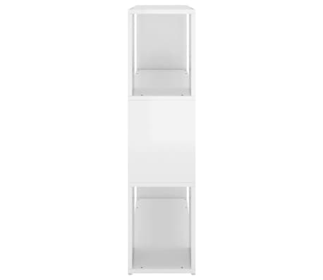 vidaXL Estantería/divisor de espacios blanco brillo 100x24x94 cm