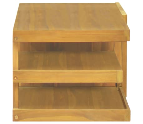 vidaXL Armario de baño de pared madera maciza de teca 90x40x30 cm