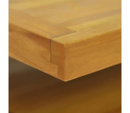 vidaXL Armario de baño de pared madera maciza de teca 90x40x30 cm