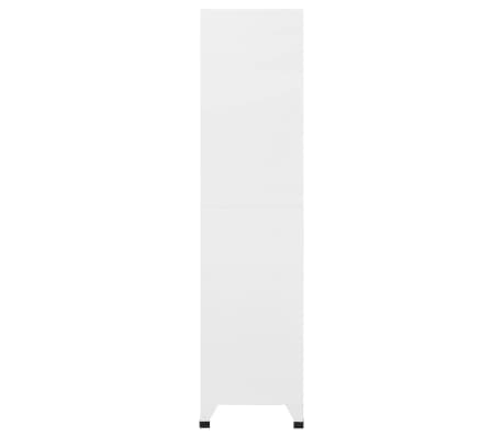vidaXL Armoire à casiers Blanc 90x45x180 cm Acier