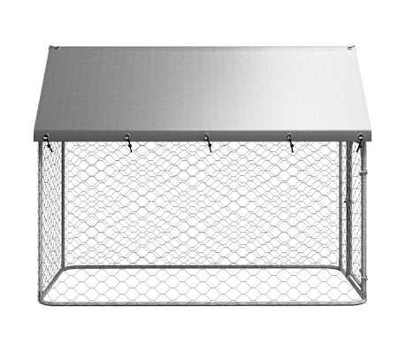 vidaXL Chenil extérieur avec toit 200x100x150 cm