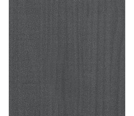 vidaXL Estructura de cama sin colchón madera maciza gris 120x200 cm