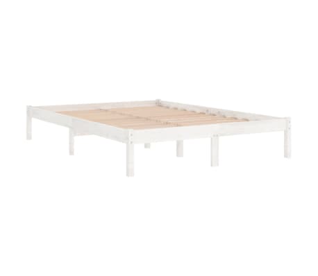 vidaXL Estructura de cama sin colchón madera maciza blanco 200x200 cm