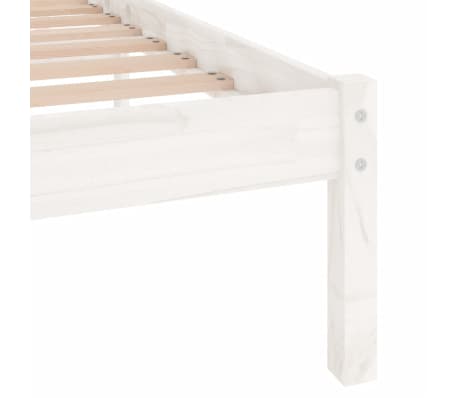 vidaXL Estructura de cama sin colchón madera maciza blanco 200x200 cm