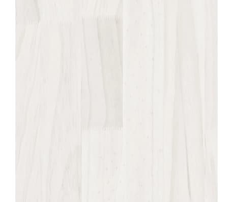 vidaXL Estructura de cama sin colchón madera maciza blanco 200x200 cm