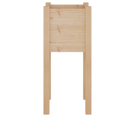 vidaXL Jardineras 2 uds madera maciza de pino 31x31x70 cm