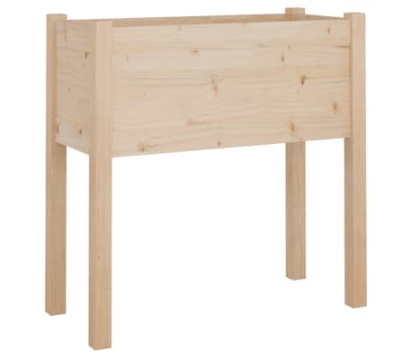 vidaXL Jardineras 2 uds madera maciza de pino 70x31x70 cm