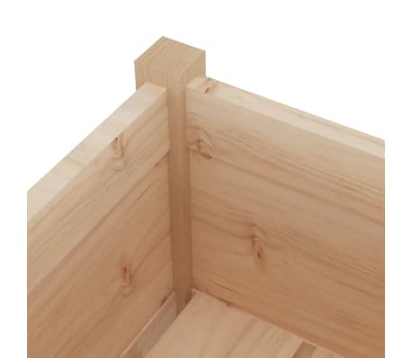 vidaXL Jardineras 2 uds madera maciza de pino 70x31x70 cm