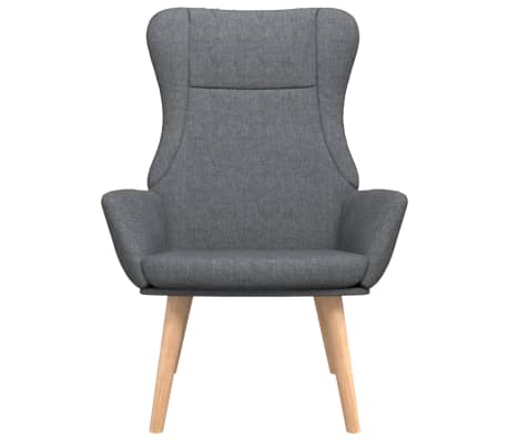vidaXL Sillón de relax de tela gris oscuro