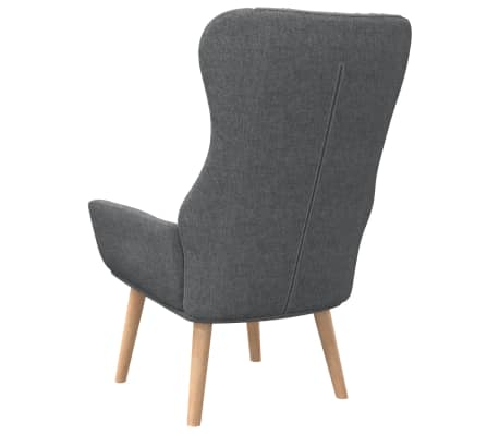 vidaXL Sillón de relax de tela gris oscuro