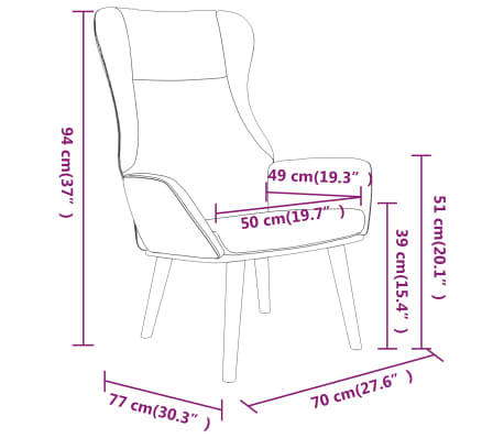 vidaXL Sillón de relax de tela gris oscuro