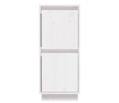 vidaXL Buffet Blanc 31,5x34x75 cm Bois massif de pin