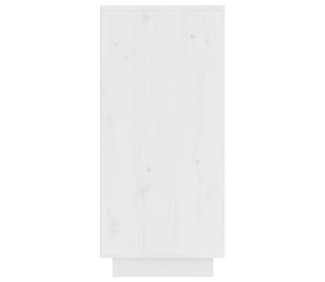 vidaXL Buffet Blanc 31,5x34x75 cm Bois massif de pin