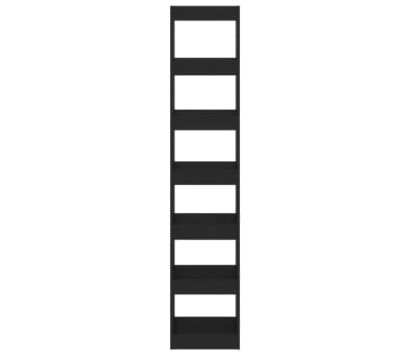 vidaXL Bibliothèque/Cloison de séparation Noir 40x30x198 cm