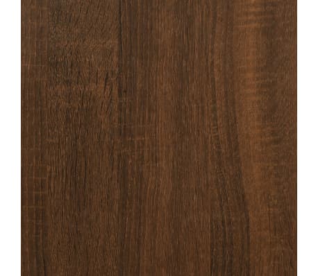 vidaXL Mesitas de noche 2 uds con patas madera marrón roble 40x35x50cm