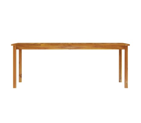 vidaXL Mesa de jardín de madera maciza de acacia 200x100x74 cm