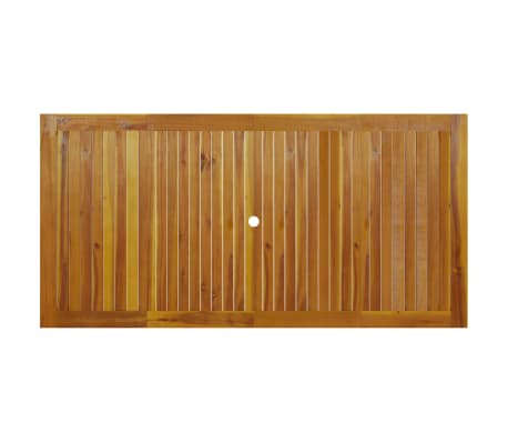 vidaXL Mesa de jardín de madera maciza de acacia 200x100x74 cm