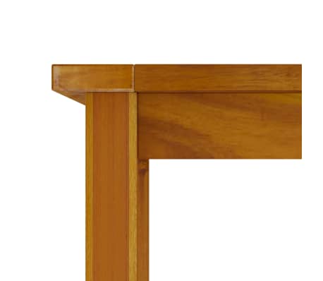 vidaXL Mesa de jardín de madera maciza de acacia 200x100x74 cm
