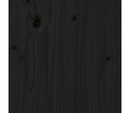 vidaXL Estantería/divisor de espacios madera pino negro 80x25x163,5 cm