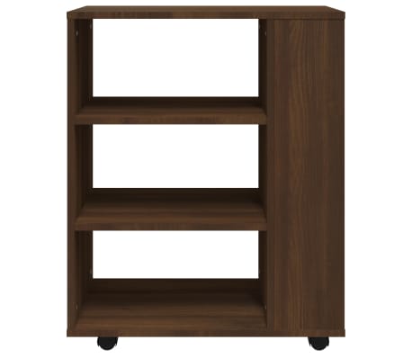 vidaXL Armario con ruedas madera contrachapada roble marrón 60x35x75cm
