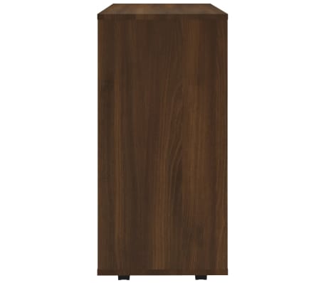 vidaXL Armario con ruedas madera contrachapada roble marrón 60x35x75cm