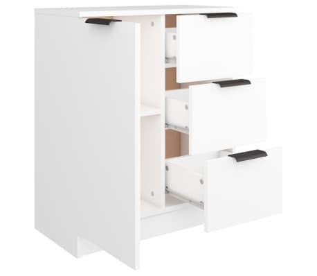 vidaXL Buffet Blanc 60x30x70 cm Bois d'ingénierie