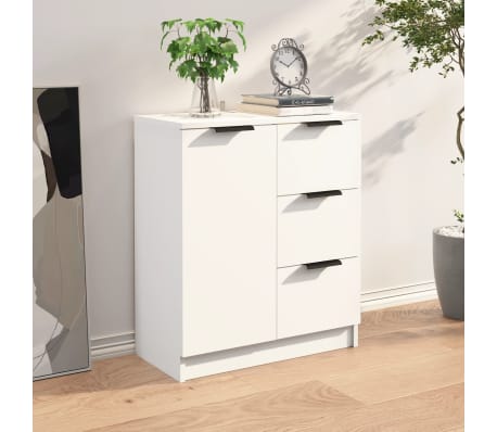 vidaXL Buffet Blanc 60x30x70 cm Bois d'ingénierie