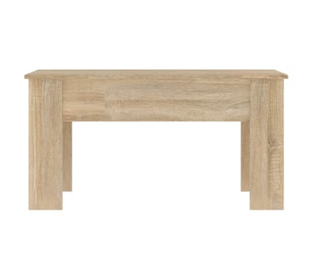 vidaXL Mesa de centro madera de ingeniería roble Sonoma 101x49x52 cm