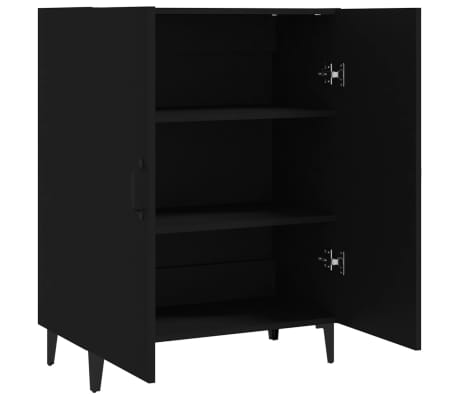 vidaXL Buffet Noir 70x34x90 cm Bois d'ingénierie