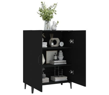 vidaXL Buffet Noir 70x34x90 cm Bois d'ingénierie