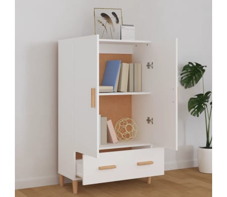 vidaXL Buffet Blanc 70x31x115 cm Bois d'ingénierie