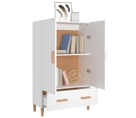 vidaXL Buffet Blanc 70x31x115 cm Bois d'ingénierie
